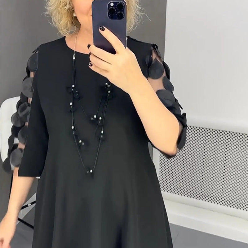 Alvéra – Elegantes Midikleid mit Tülldetails