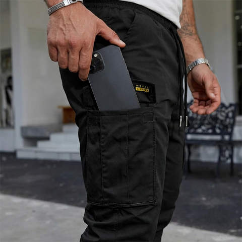 Lässige Cargohose für Herren mit Kordelzug