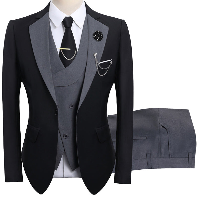 3-teiliger Herren-Anzug – Slim-Fit & Elegant – Für Hochzeit, Business & Events