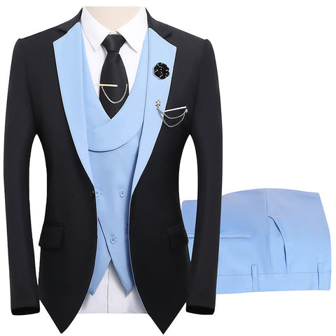 3-teiliger Herren-Anzug – Slim-Fit & Elegant – Für Hochzeit, Business & Events