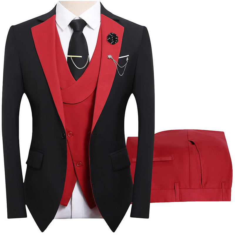 3-teiliger Herren-Anzug – Slim-Fit & Elegant – Für Hochzeit, Business & Events