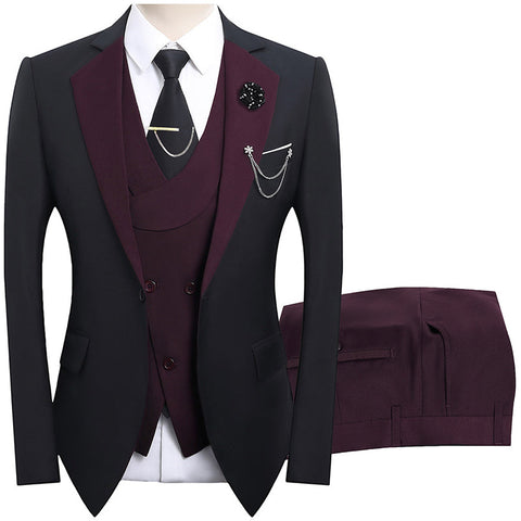 3-teiliger Herren-Anzug – Slim-Fit & Elegant – Für Hochzeit, Business & Events