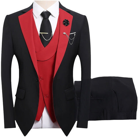 3-teiliger Herren-Anzug – Slim-Fit & Elegant – Für Hochzeit, Business & Events