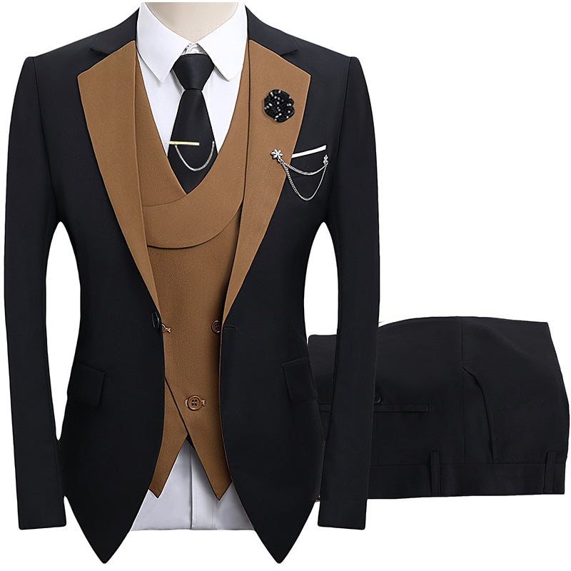 3-teiliger Herren-Anzug – Slim-Fit & Elegant – Für Hochzeit, Business & Events