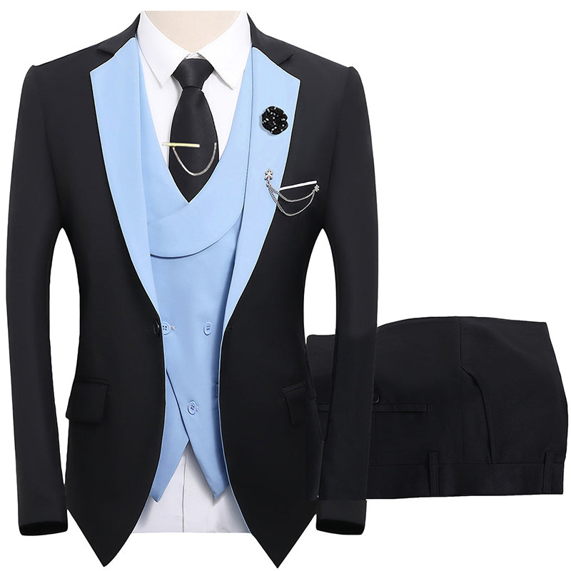 3-teiliger Herren-Anzug – Slim-Fit & Elegant – Für Hochzeit, Business & Events