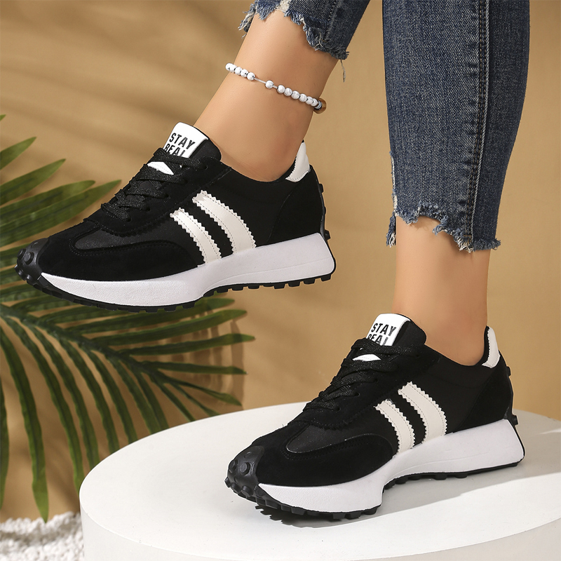 Damen-Freizeitschuhe – Klobige Sneaker Rutschfest & Retro-Design