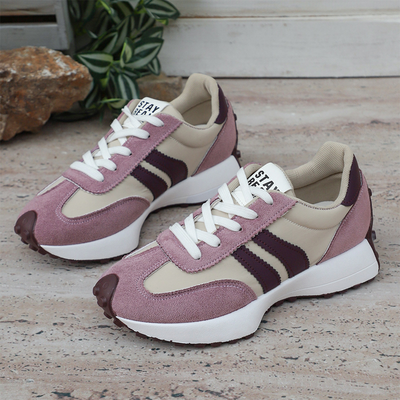 Damen-Freizeitschuhe – Klobige Sneaker Rutschfest & Retro-Design