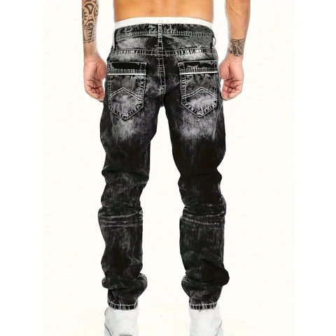 Kreative Stretch-Jeans für Herren, minimalistischer Stil, ideal für den Sommer