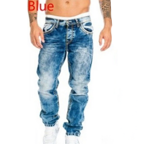 Kreative Stretch-Jeans für Herren, minimalistischer Stil, ideal für den Sommer