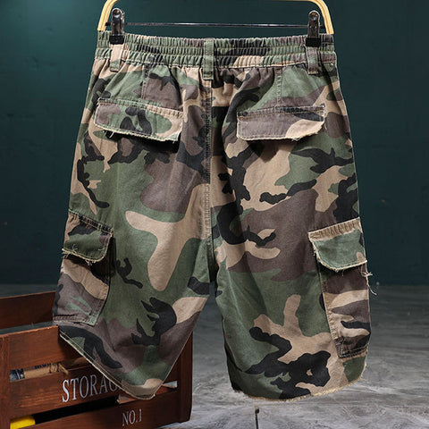 Studded Camo Cargo Shorts – Strapazierfähig, viele Taschen & robustes Camouflage-Design