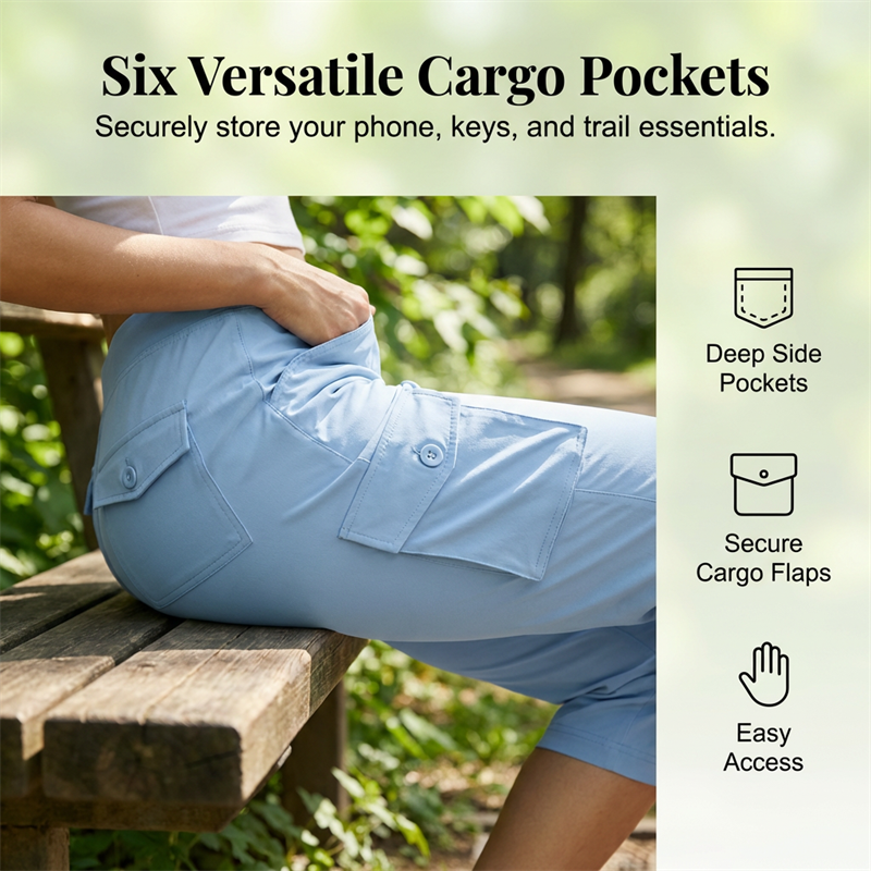 Leichte Cargo-Caprihosen für Damen🌿 Komfort und Stil für jedes Abenteuer 🌿