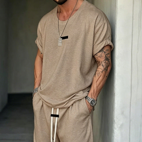 Herren Freizeit-Set – T-Shirt & Shorts – lässig & bequem