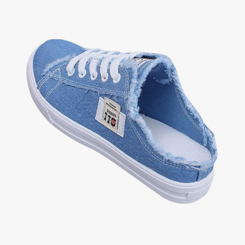 Damen Denim Mule Sneakers – Perfekt Für Einen Lässigen Sommerlook ☀️