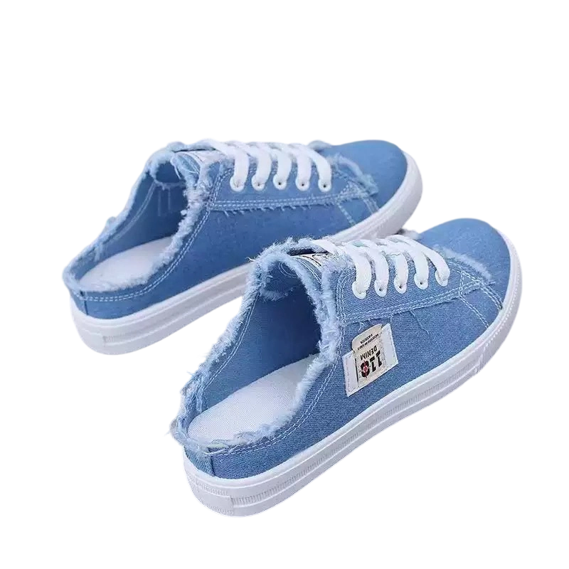 Damen Denim Mule Sneakers – Perfekt Für Einen Lässigen Sommerlook ☀️