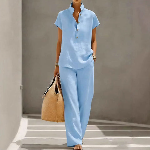 Damen-Set – T-Shirt & lange Hose – bequem & stylish für jeden Tag