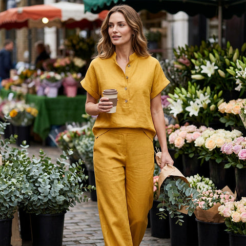 Damen-Set – T-Shirt & lange Hose – bequem & stylish für jeden Tag