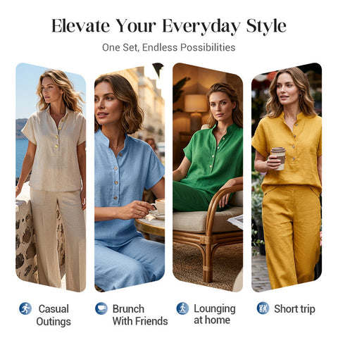 Damen-Set – T-Shirt & lange Hose – bequem & stylish für jeden Tag