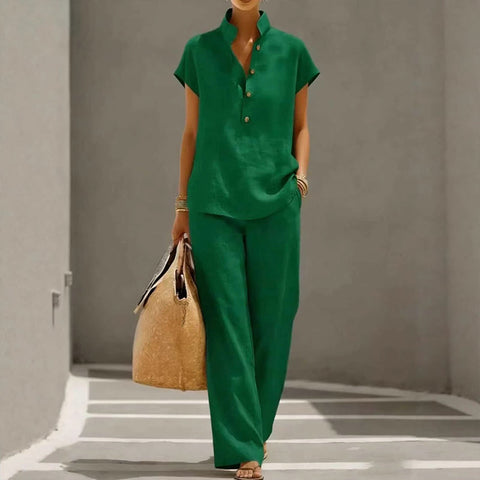 Damen-Set – T-Shirt & lange Hose – bequem & stylish für jeden Tag
