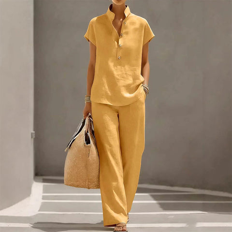 Damen-Set – T-Shirt & lange Hose – bequem & stylish für jeden Tag