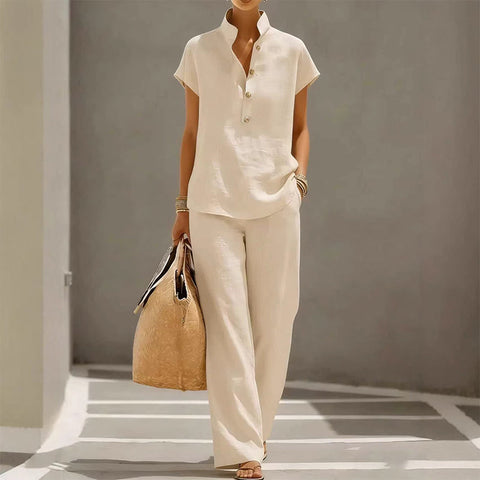 Damen-Set – T-Shirt & lange Hose – bequem & stylish für jeden Tag