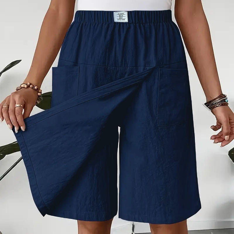 Lässiger Wickelrock für Damen – elastischer Bund, bequem & feminin elegant ✨