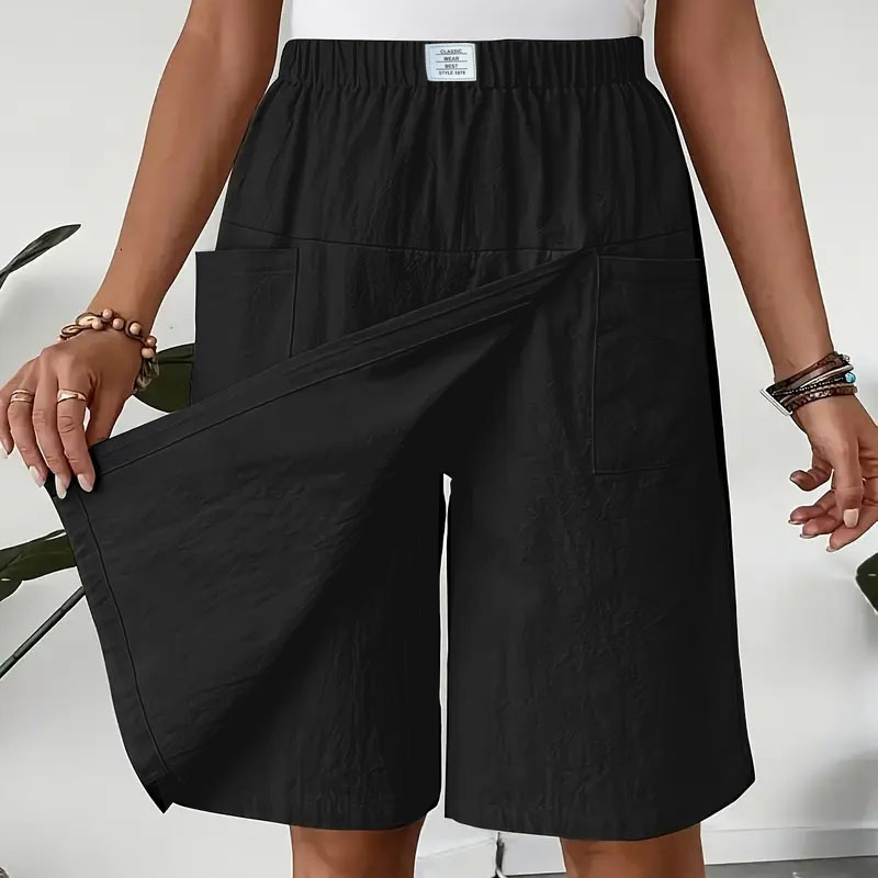 Lässiger Wickelrock für Damen – elastischer Bund, bequem & feminin elegant ✨