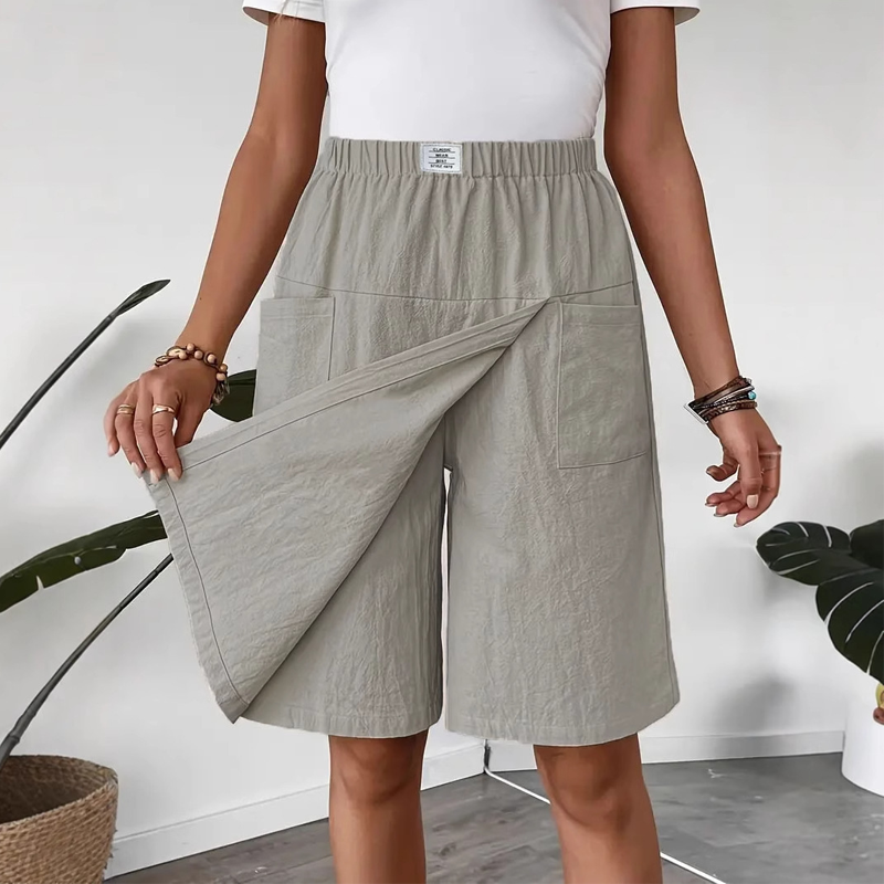 Lässiger Wickelrock für Damen – elastischer Bund, bequem & feminin elegant ✨