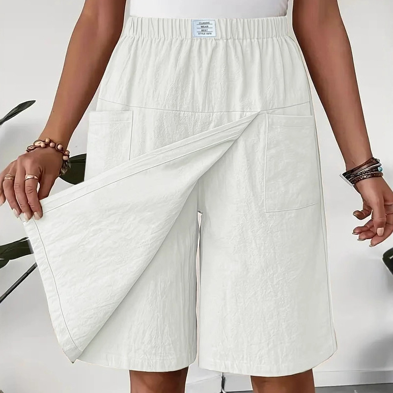 Lässiger Wickelrock für Damen – elastischer Bund, bequem & feminin elegant ✨