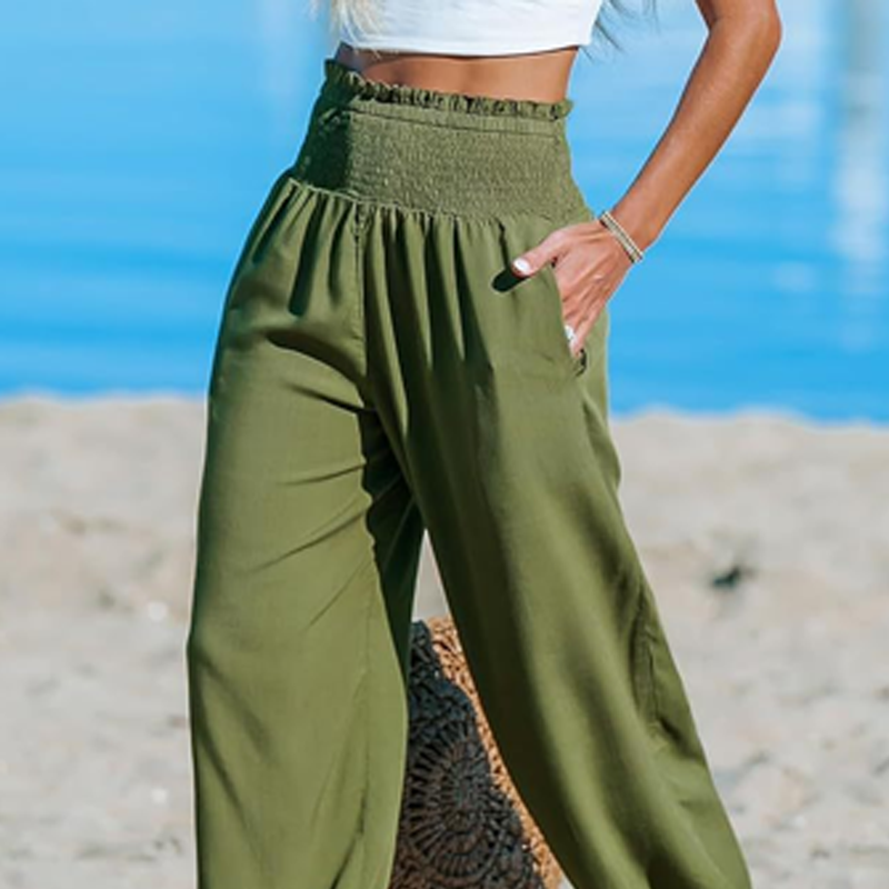 🌞 Figurfreundliche Hohe Taille Haremhose für Damen