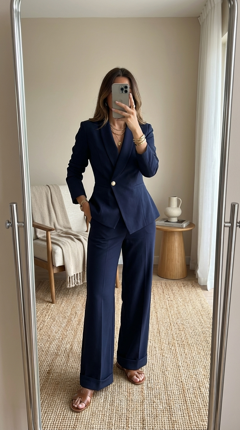 Norelia – Elegantes Damen-Anzug-Set für Büro & Freizeit, atmungsaktiv und bügelfrei