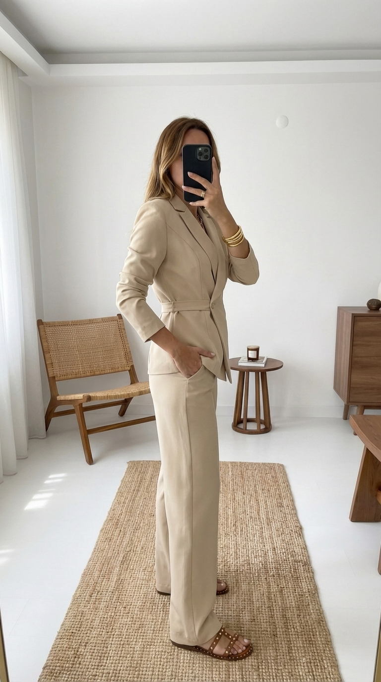 Norelia – Elegantes Damen-Anzug-Set für Büro & Freizeit, atmungsaktiv und bügelfrei
