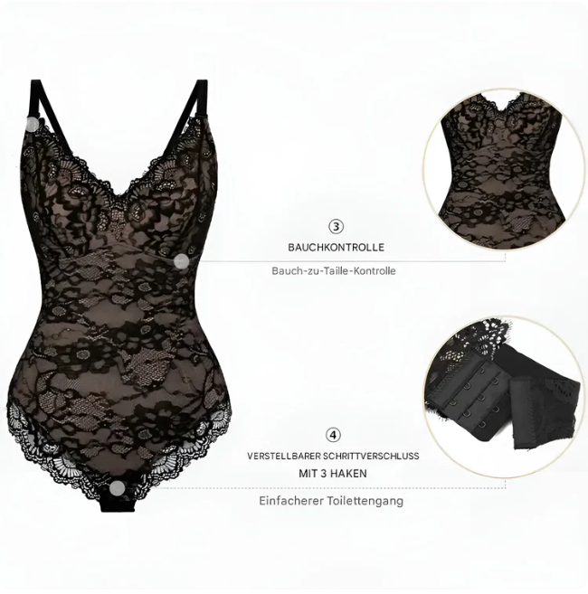 Silhouettea™ – Formender Spitzen-Bodysuit