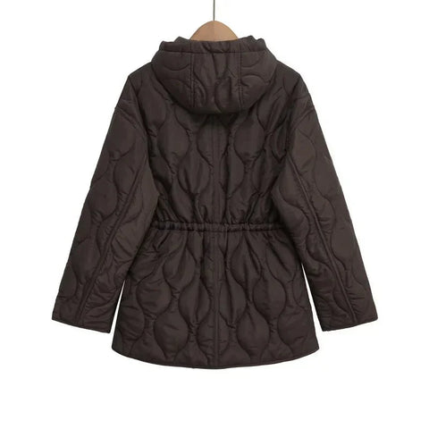 Abbie Kapuzen-Steppjacke mit Kordelzug