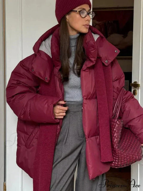 Sheila Pufferjacke mit abnehmbarer Kapuze